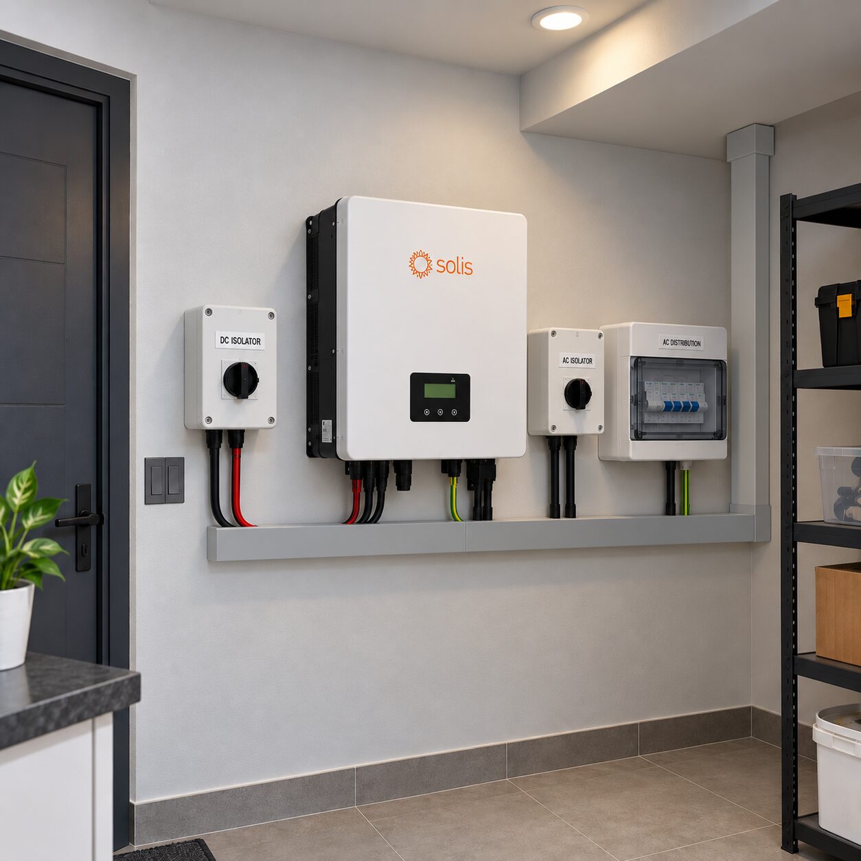 Inverter unit mounted for installation